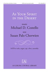 As Your Spirit in the Desert SATB choral sheet music cover